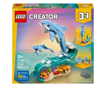 Klocki LEGO® LEGO CREATOR 31385 Zwierzęta morskie: piękny delfin